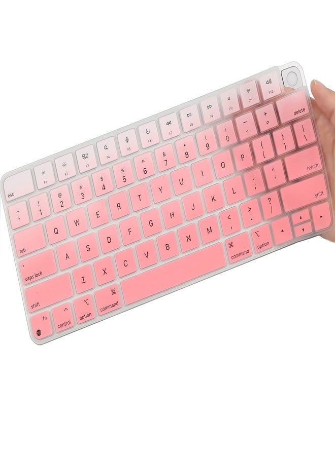 موباي-جول غطاء لوحة مفاتيح لأجهزة Apple iMac المكتبية المتكاملة موديلات 2024/2023/2021، وiMac مقاس 24 بوصة المزود بشريحة M4/M3/M1، ولوحة مفاتيح Apple Magic Keyboard A3118 A2449 A2450 MK293LL/A MK2A3LL/A، وMagic Keyboard 3 - Image 1